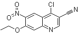 structure of CAS# 214476-09-2, 4-Chloro-7-ethoxy-6-nitro-3-quinolinecarbonitrile