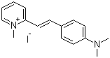 2-[4-(二甲基氨基)苯乙烯基]-1-甲基吡啶鎓碘化物分子结构 (CAS 2156-29-8)