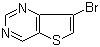 结构式 CAS# 21586-25-4, 7-溴噻吩并[3,2-d]嘧啶