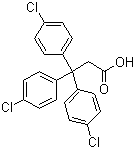 3,3,3-Tris(4-chlorophenyl)propionic acid molecular structure (CAS 2168-06-1)