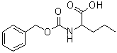 结构式 CAS# 21691-43-0, N-(苄氧羰基)-DL-正缬氨酸