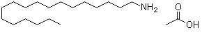 Stearylamine acetate molecular structure (CAS 2190-04-7)