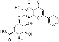 Baicalin molecular structure (CAS 21967-41-9)