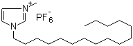 结构式 CAS# 219947-95-2, 1-十六烷基-3-甲基咪唑鎓六氟磷酸盐