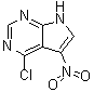 结构式 CAS# 22277-01-6, 4-氯-5-硝基-7H-吡咯并[2,3-d]嘧啶