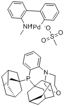 结构式 CAS# 2230788-66-4, [4-[2-[双(三环[3.3.1.13,7]癸-1-基)膦基-κP]苯基]吗啉](甲烷磺酸基-κO)[2'-(甲基氨基-κN)[1,1'-联苯]-2-基-κC]-钯