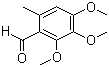 structure of CAS# 22383-85-3, 2,3,4-Trimethoxy-6-methylbenzaldehyde;2-Methyl-4,5,6-trimethoxybenzaldehyde