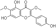 5,7,4'-Trihydroxy-3,6-dimethoxyflavone molecular structure (CAS 22697-65-0)