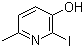 结构式 CAS# 23003-30-7, 3-羟基-2-碘-6-甲基吡啶