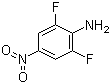 structure of CAS# 23156-27-6, 2,6-Difluoro-4-nitroaniline;2,6-Difluoro-4-nitrobenzenamine