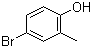 结构式 CAS# 2362-12-1, 4-溴-2-甲基苯酚