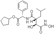 结构式 CAS# 238750-77-1, 托舍多特; alpha-[[(2R)-2-[(1S)-1-羟基-2-(羟基氨基)-2-氧代乙基]-4-甲基-1-氧代戊基]氨基]苯乙酸环戊酯