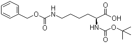 N-Boc-N'-Cbz-L-lysine molecular structure (CAS 2389-45-9)