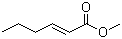 Methyl 2-hexenoate molecular structure (CAS 2396-77-2)