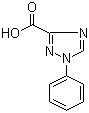 structure of CAS# 24036-63-3, 1-Phenyl-1H-[1,2,4]triazole-3-carboxylic acid