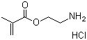 结构式 CAS# 2420-94-2, 甲基丙烯酸 2-氨基乙基酯盐酸盐; 2-氨乙基甲基丙烯酸酯盐酸盐