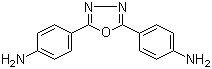 2,5-二(4-氨基苯基)-1,3,4-恶二唑分子结构 (CAS 2425-95-8)