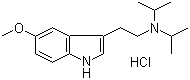 5-Methoxy-N,N-diisopropyltryptamine hydrochloride molecular structure (CAS 2426-63-3)