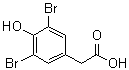 3,5-Dibromo-4-hydroxybenzeneacetic acid molecular structure (CAS 24744-58-9)