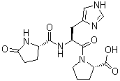 Thyrotropin-releasing hormone free acid molecular structure (CAS 24769-58-2)