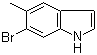 结构式 CAS# 248602-16-6, 6-溴-5-甲基吲哚