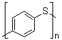 structure of CAS# 25212-74-2, Poly(thio-1,4-phenylene);Torelina T 1881; Verton OF 700-07; W 202A; W 203; W 203A; W 205; W 214; W 214A; W 220A; p-Dichlorobenzene-lithium sulfide copolymer, sru