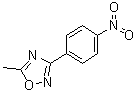 结构式 CAS# 25283-96-9, 5-甲基-3-(4-硝基苯基)-1,2,4-恶二唑