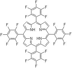 结构式 CAS# 25440-14-6, 5,10,15,20-四(五氟苯基)卟吩