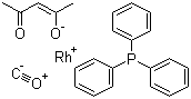 结构式 CAS# 25470-96-6, 三苯基膦乙酰丙酮羰基铑(I)