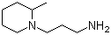 1-(3-Aminopropyl)-2-methylpiperidine molecular structure (CAS 25560-00-3)