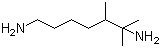 structure of CAS# 25620-58-0, 5,6-Dimethylheptane-1,6-diamine;Trimethyl-1,6-hexanediamine