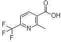 structure of CAS# 261635-93-2, 2-Methyl-6-(trifluoromethyl)pyridine-3-carboxylic acid;2-Methyl-6-trifluoromethylnicotinic acid