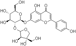Apiin molecular structure (CAS 26544-34-3)