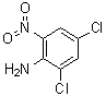structure of CAS# 2683-43-4, 4,6-Dichloro-2-nitroaniline;4,6-Dichloro-2-nitroaniline; NSC 28582