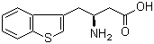结构式 CAS# 270063-44-0, (S)-3-氨基-4-(3-苯并噻吩基)丁酸