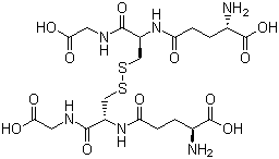 structure of CAS# 27025-41-8, L(-)-Glutathione;Glutathione disulfide