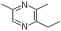 structure of CAS# 27043-05-6, 2-Ethyl-3,5-dimethylpyrazine