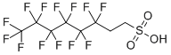 3,3,4,4,5,5,6,6,7,7,8,8,8-tridecafluorooctane-1-sulfonic acid molecular structure (CAS 27619-97-2)