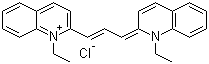 Pinacyanol chloride molecular structure (CAS 2768-90-3)