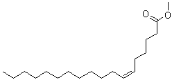 结构式 CAS# 2777-58-4, (6Z)-6-十八碳烯酸甲酯