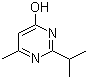 2-异丙基-6-甲基-4-嘧啶醇分子结构 (CAS 2814-20-2)
