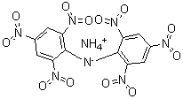 Ammonium dipicrylaminate molecular structure (CAS 2844-92-0)