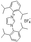 1,3-Bis(2,6-diisopropylphenyl)imidazolium tetrafluoroborate molecular structure (CAS 286014-25-3)