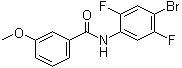 N-(4-Bromo-2,5-difluorophenyl)-3-methoxybenzamide molecular structure (CAS 286366-73-2)