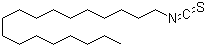 structure of CAS# 2877-26-1, Octadecyl isothiocyanate;1-isothiocyanatooctadecane
