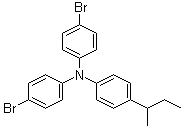结构式 CAS# 287976-94-7, 4-溴-N-(4-溴苯基)-N-(4-仲丁基苯基)苯胺