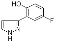 4-Fluoro-2-(1H-pyrazol-3-yl)phenol molecular structure (CAS 288401-64-9)
