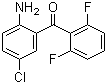 结构式 CAS# 28910-83-0, 2-氨基-5-氯-2',6'-二氟二苯甲酮