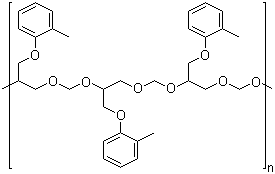 Poly[(o-cresyl glycidyl ether)-co-formaldehyde] molecular structure (CAS 29690-82-2)