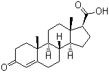 4-Androsten-3-one-5-ene-17-carboxylic acid molecular structure (CAS 302-97-6)